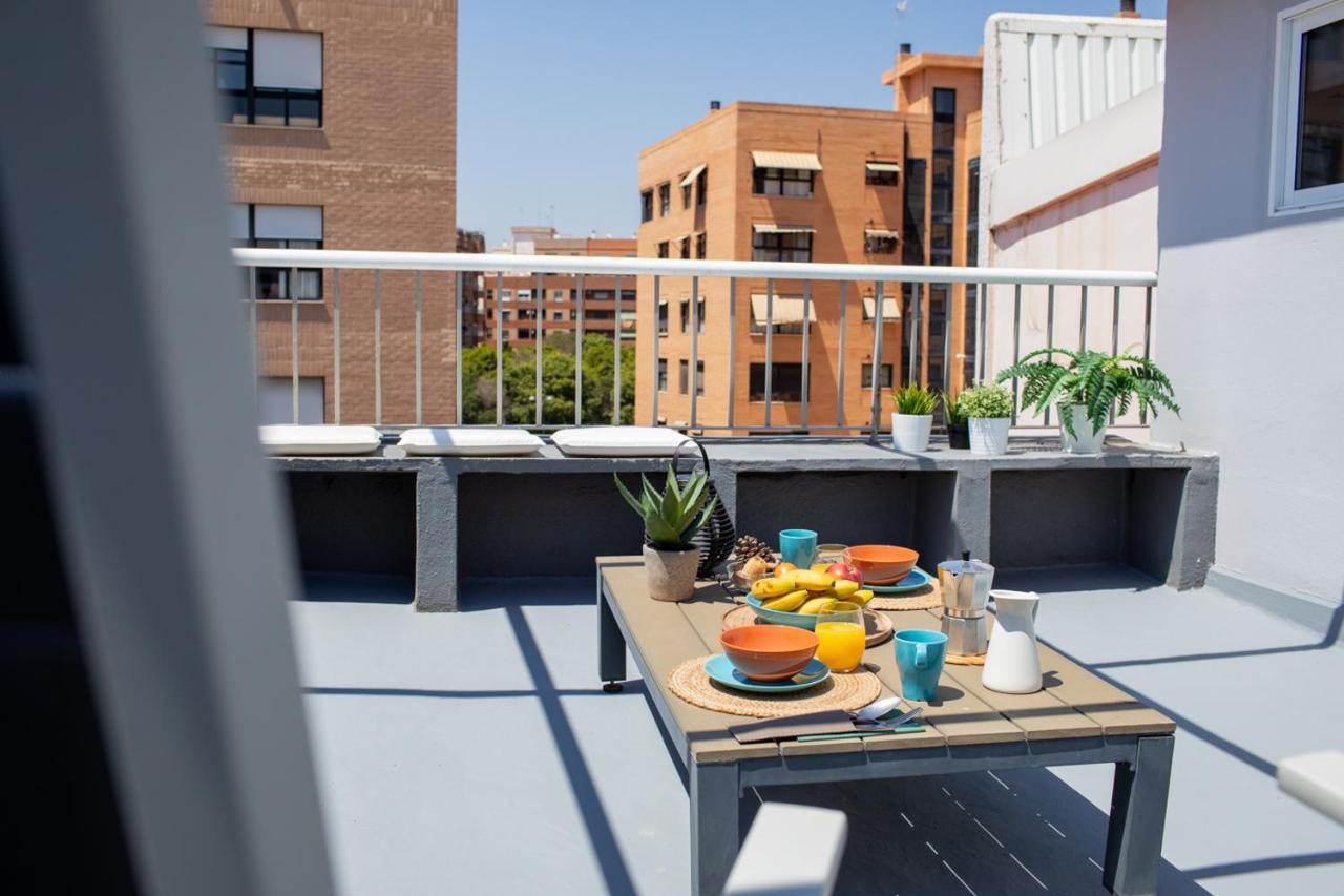 Florit Flats - Cabanyal 3 Bedroom Wifi Ac Terrace Beach Penthouse Valencia Eksteriør billede